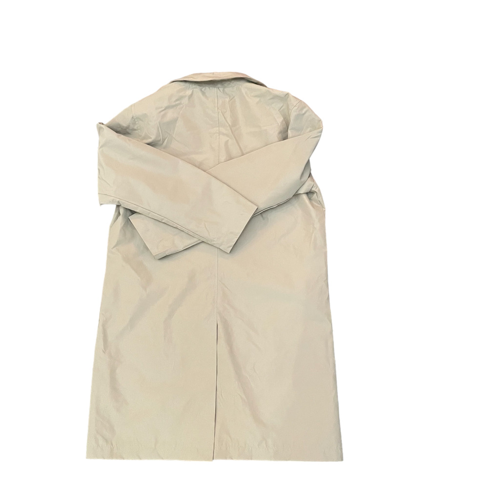 Harry Brown Men's Single Breasted Trench Raincoat Coat in Stone | Size M NEW - Picture 3 of 12